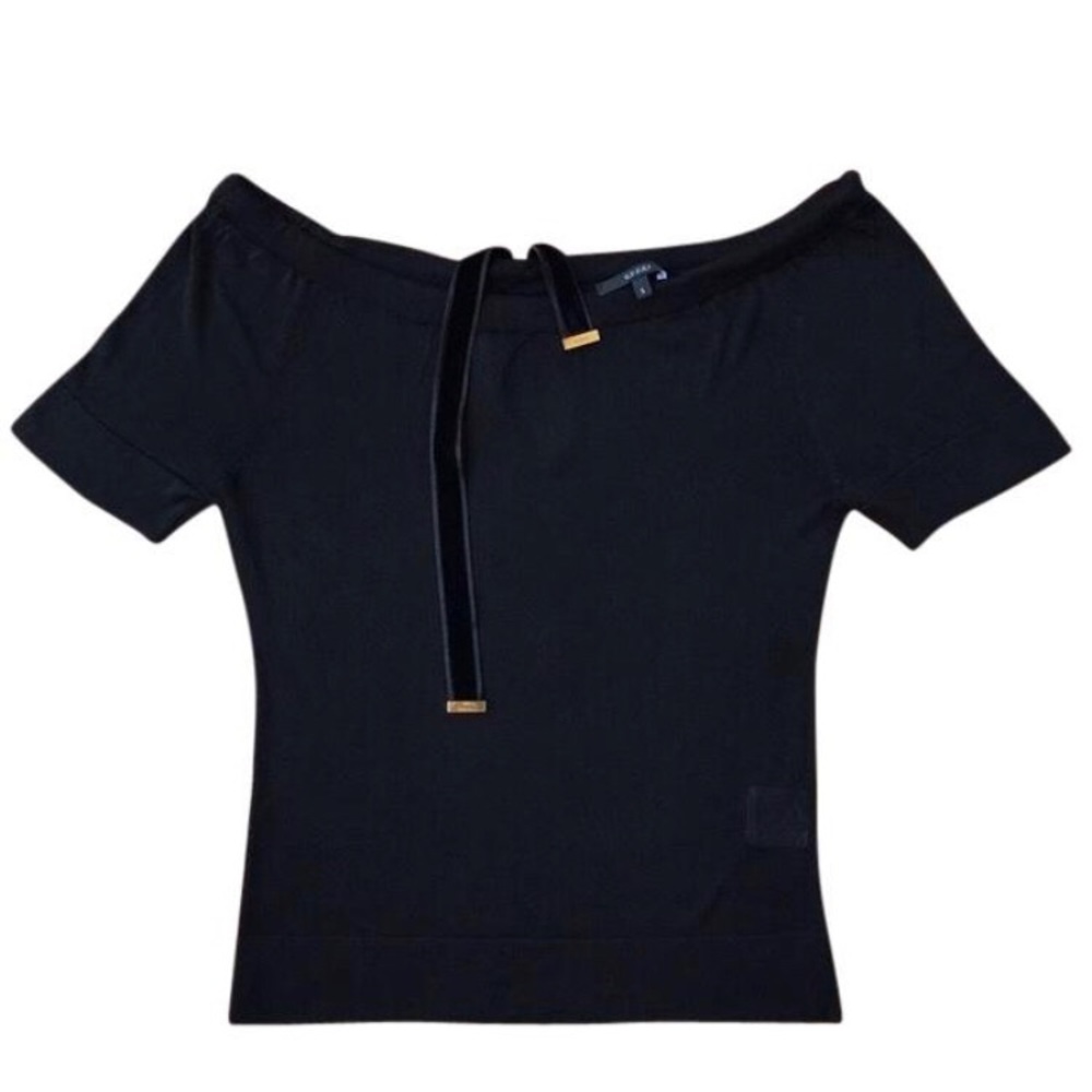 Vintage RARE Gucci Off-the-Shoulder Reversible Top